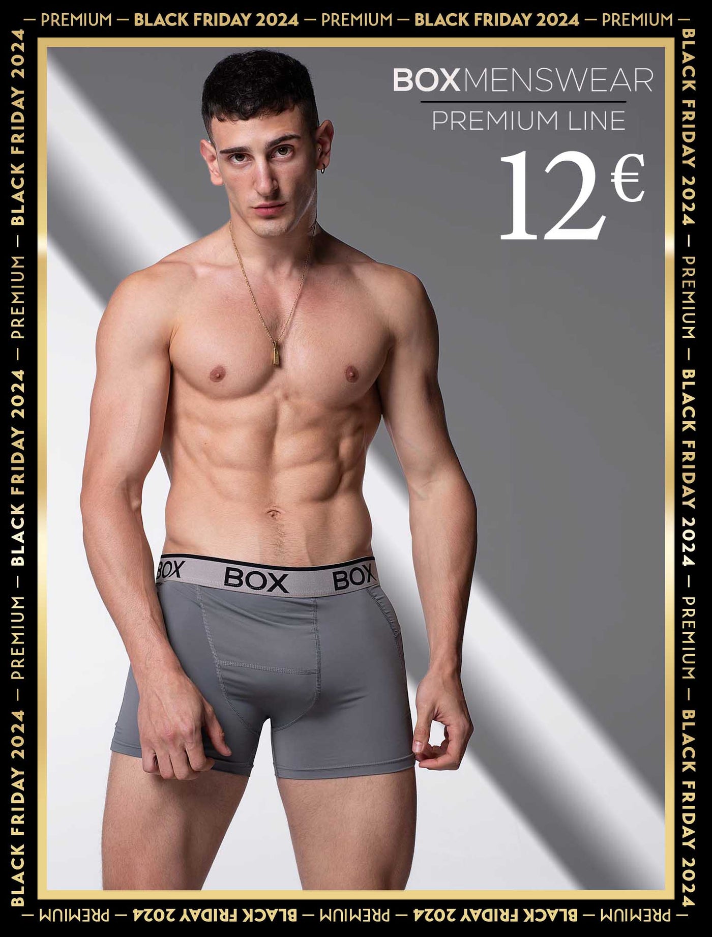 Mens Sports Boxers - Endurance Grey