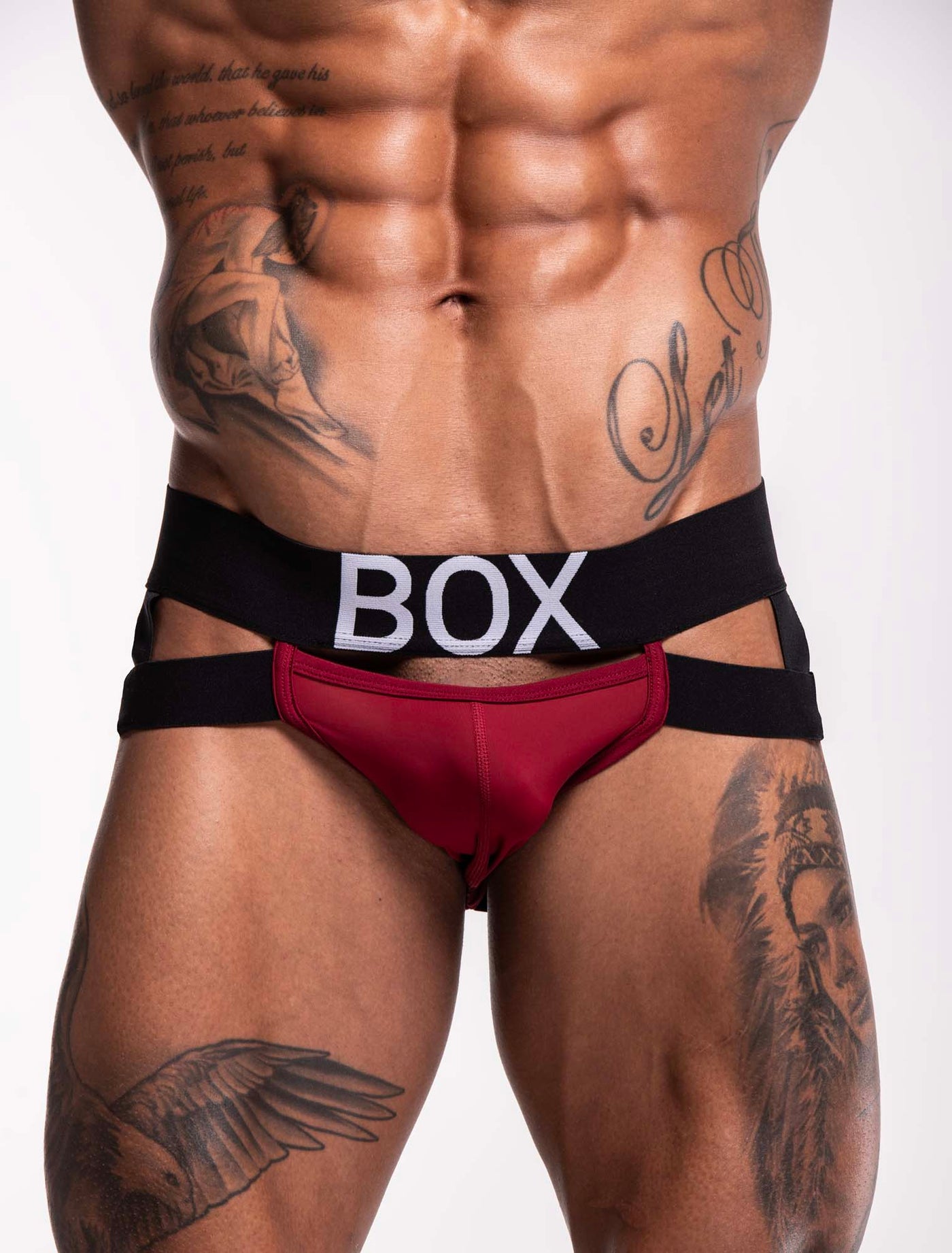 Mens Suspender Jockstrap 3.0 : With Bounce - Burgundy