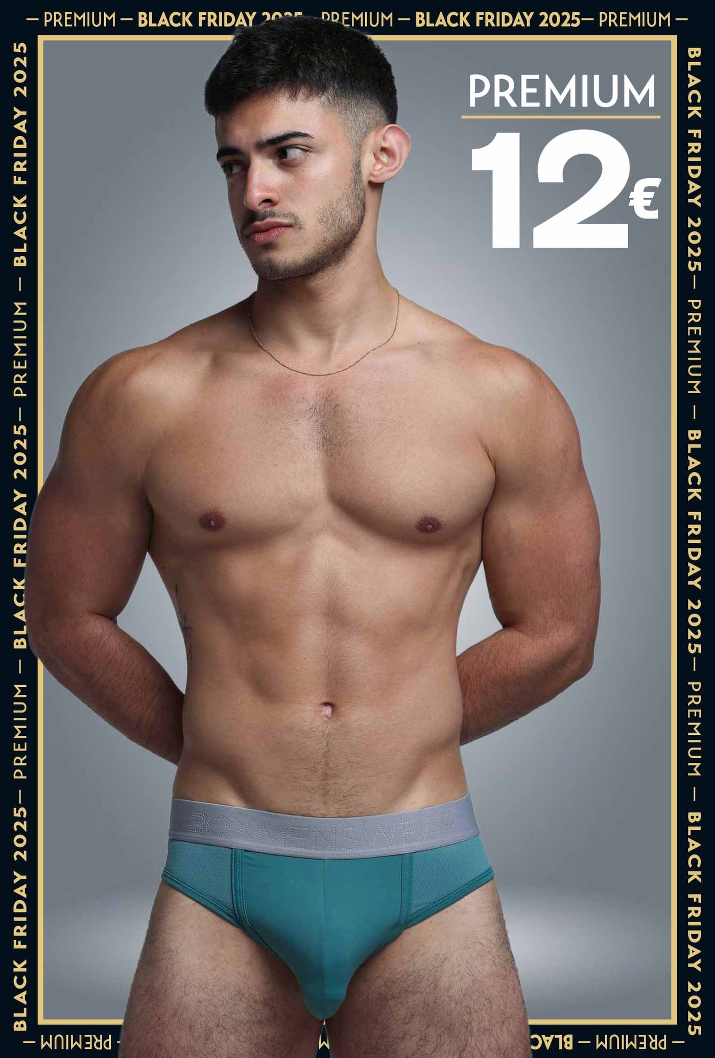Mesh Panel Briefs - Riviera Teal