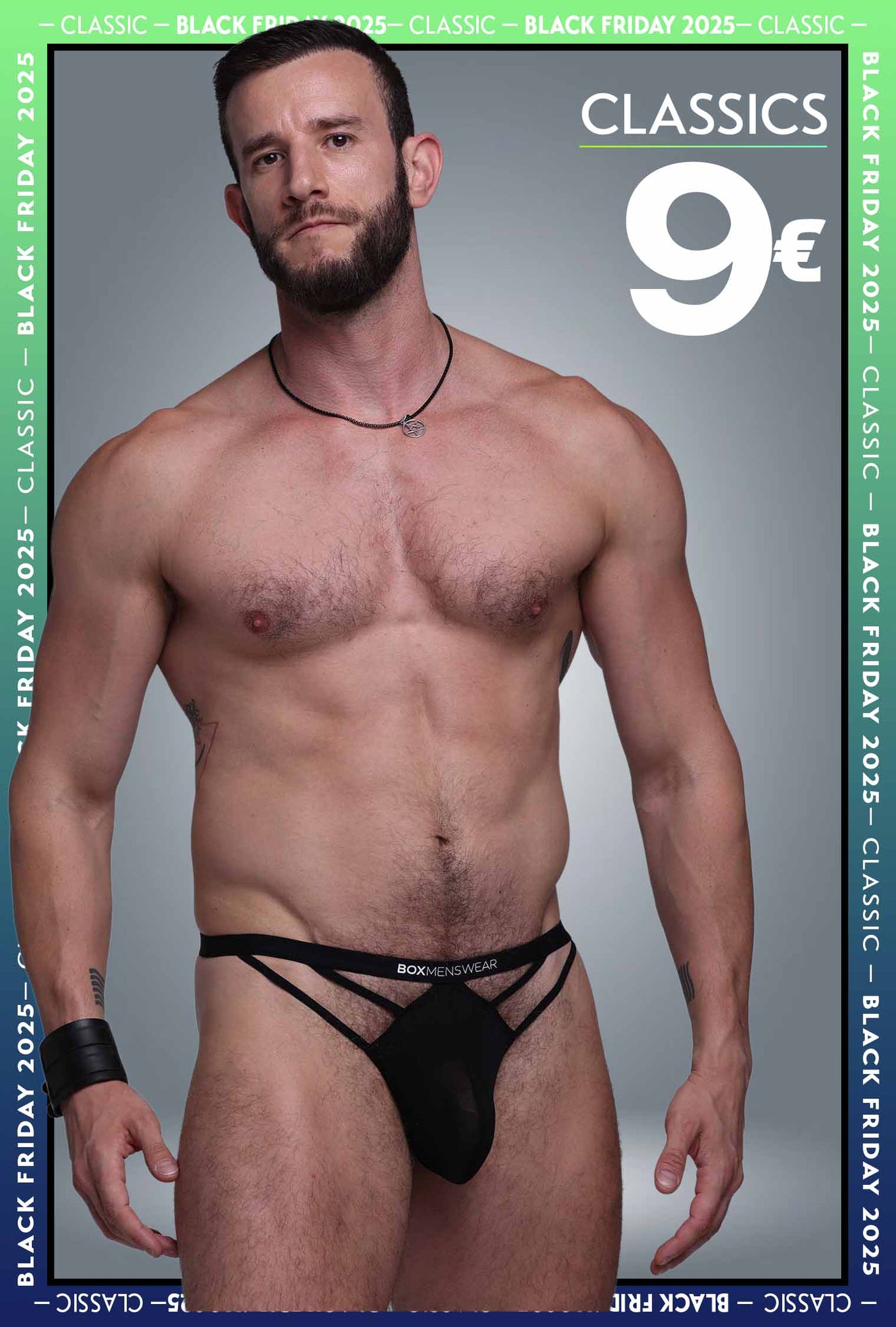 Tri-Lock G-String: Black