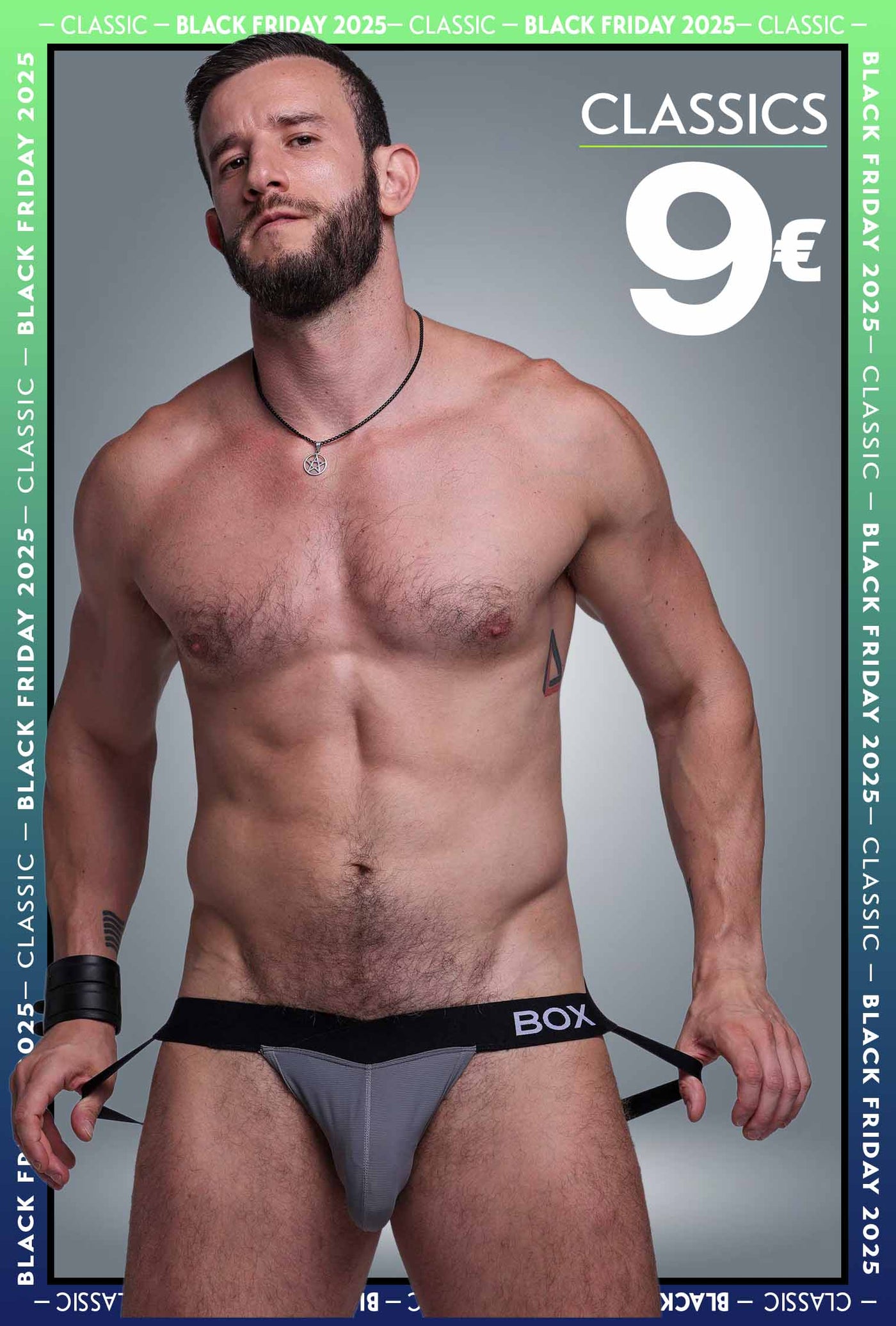 V-Shape Jockstrap - Grey Elegance
