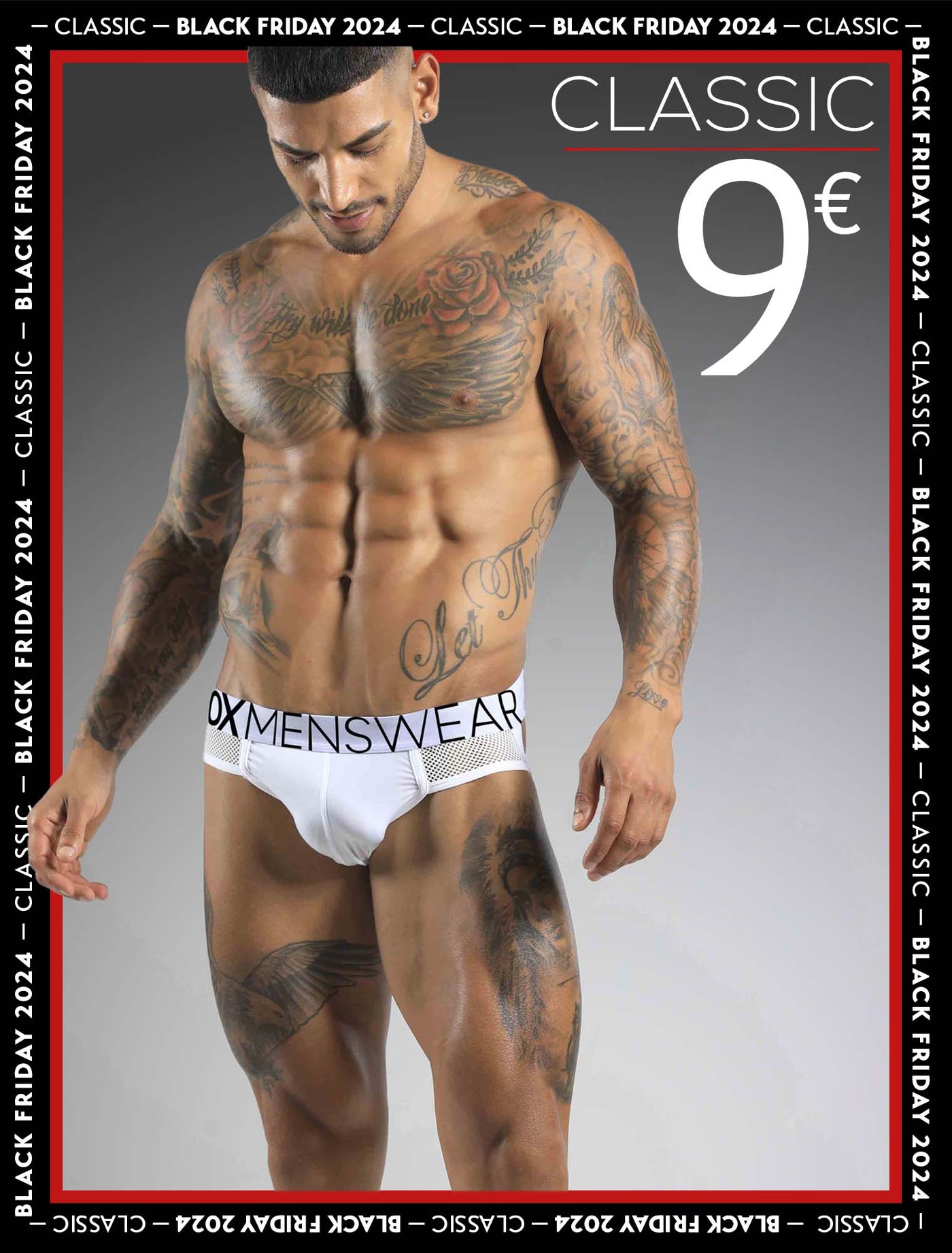 Totally Transparent Varsity Mesh Jockstrap - White