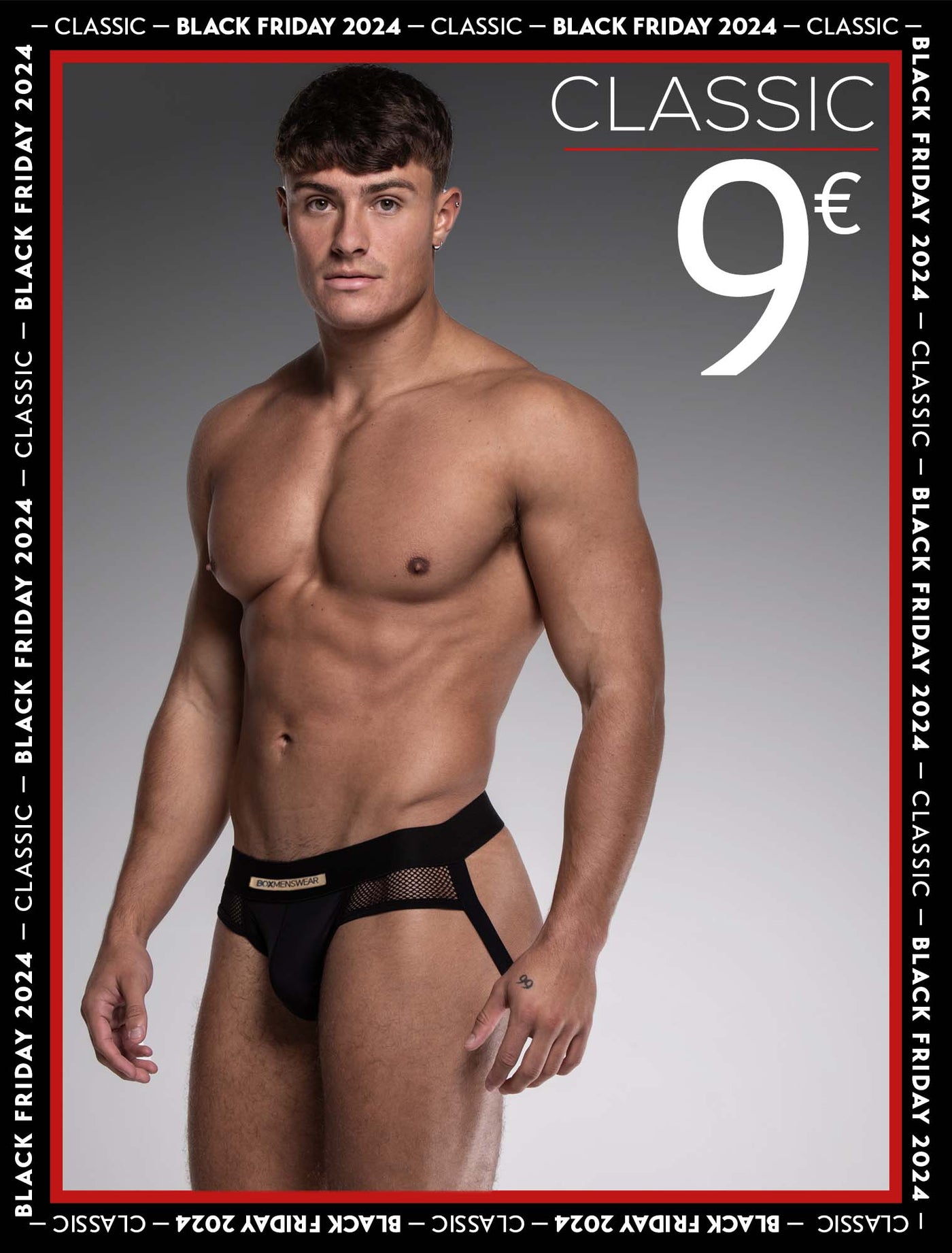 Totally Transparent Varsity Mesh Jockstrap 3.0 - Black