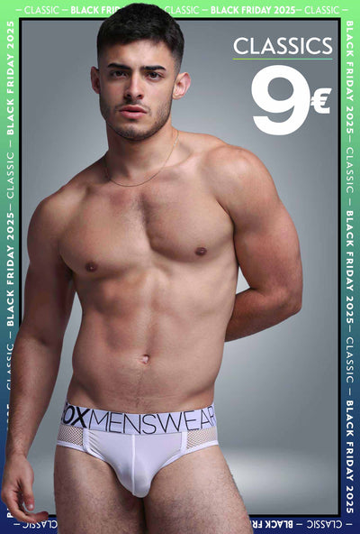 Totally Transparent Varsity Mesh Jockstrap - White