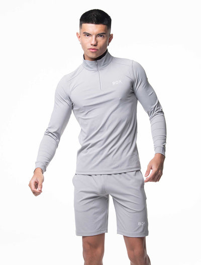 Active Panelled Sports Shorts - Grey