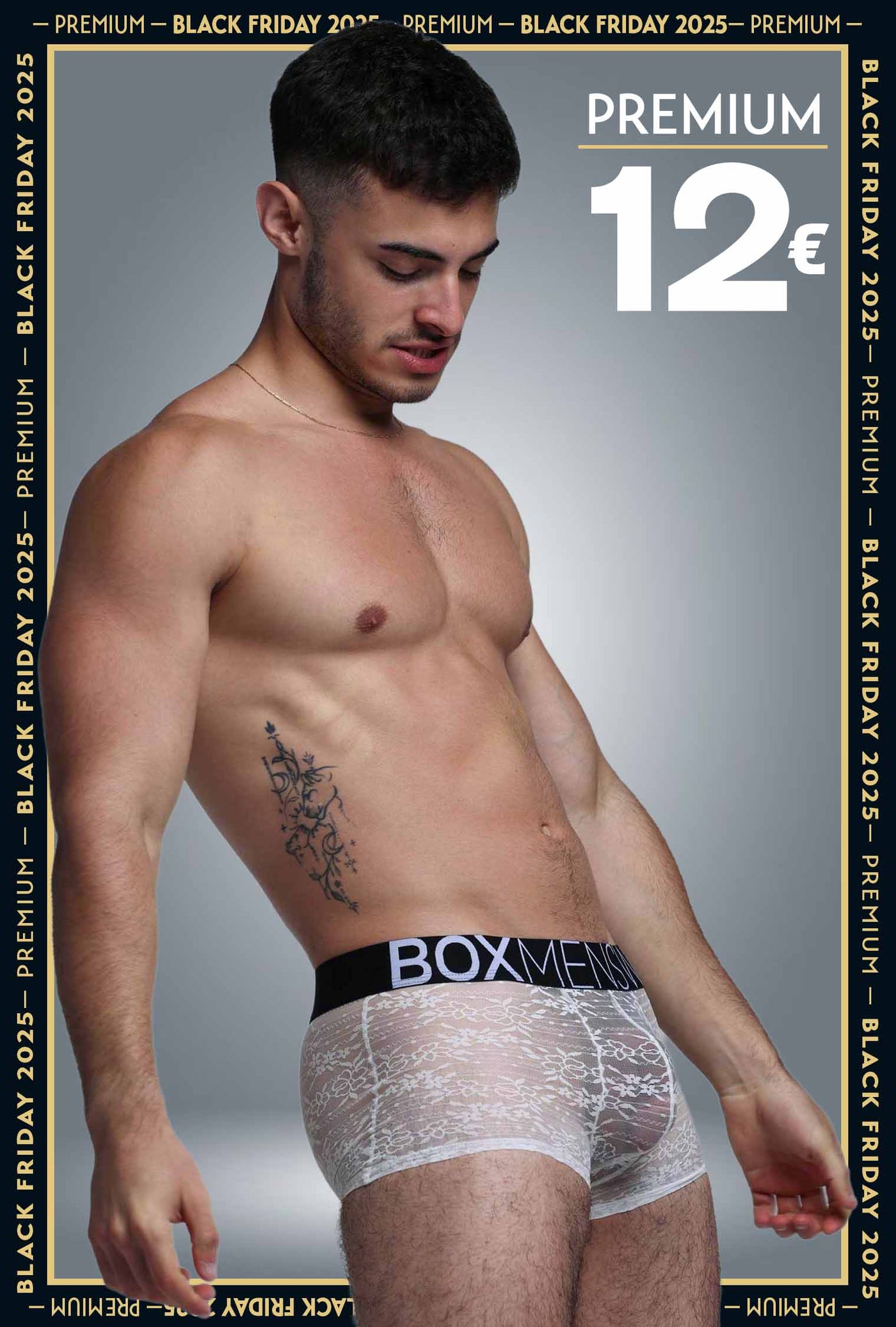 All Over Lace Boxers - White Heat