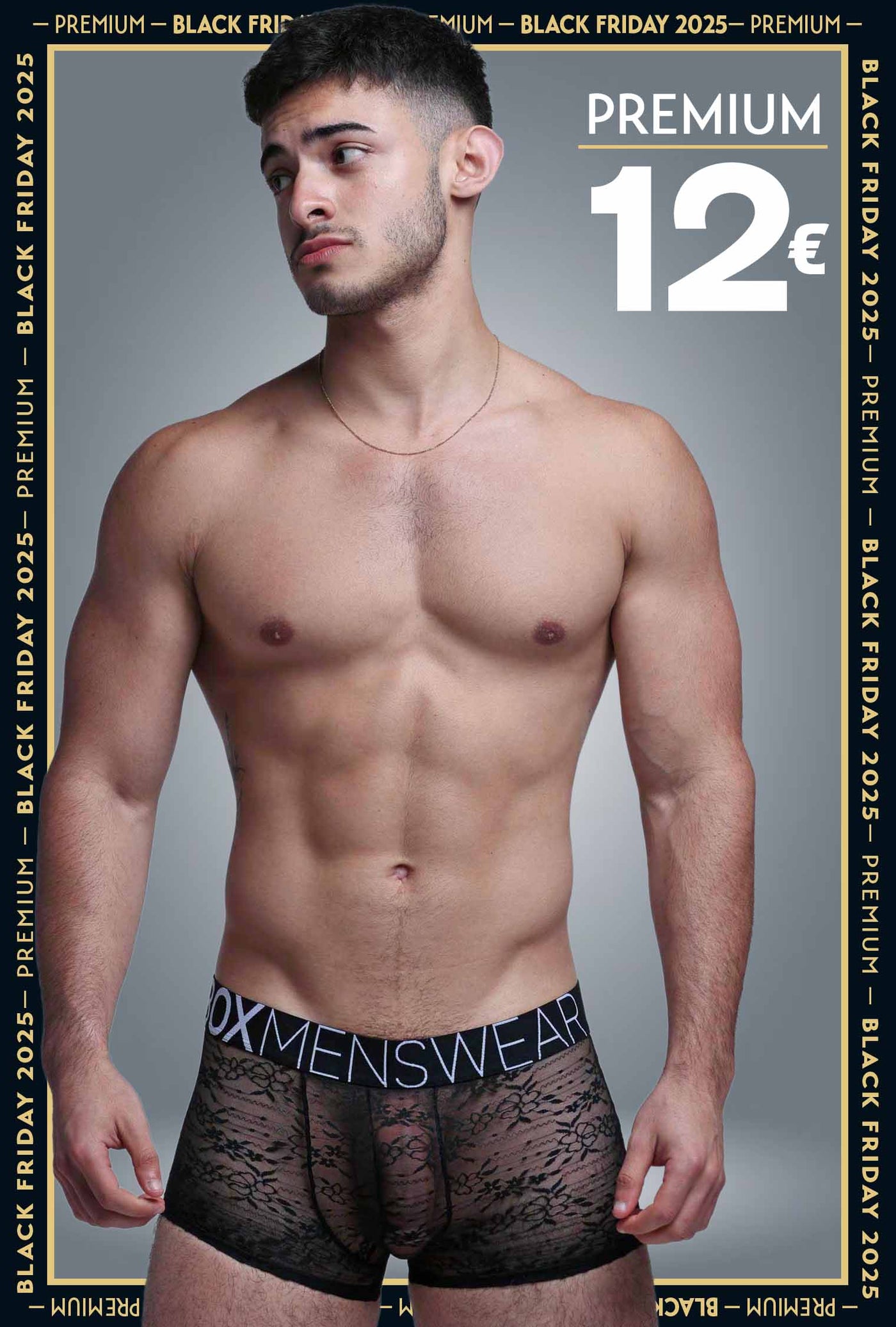 All Over Lace Boxers - After Dark