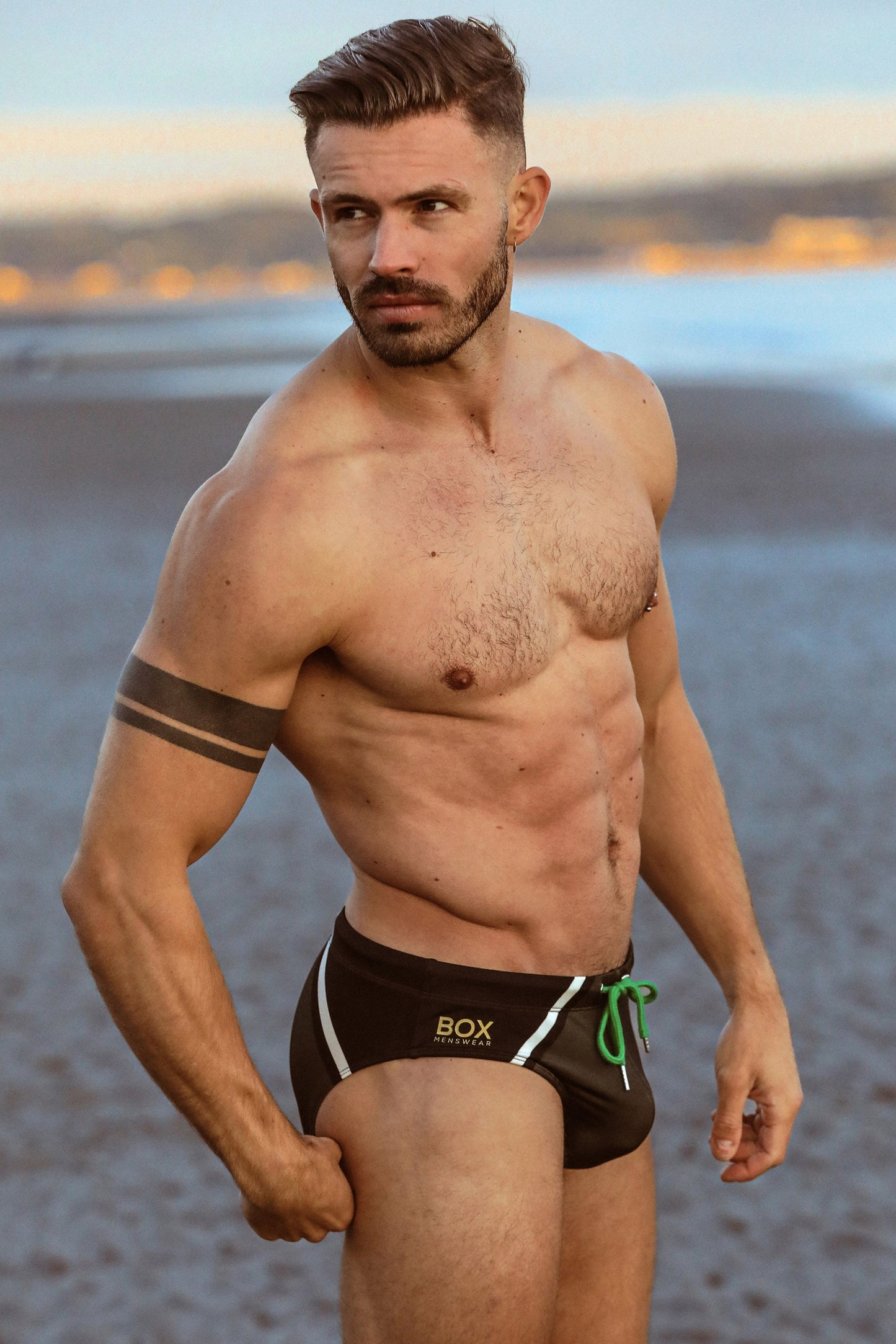 The Kute Edition: Swimming Trunks - Black Sands - boxmenswear - {{variant_title}}