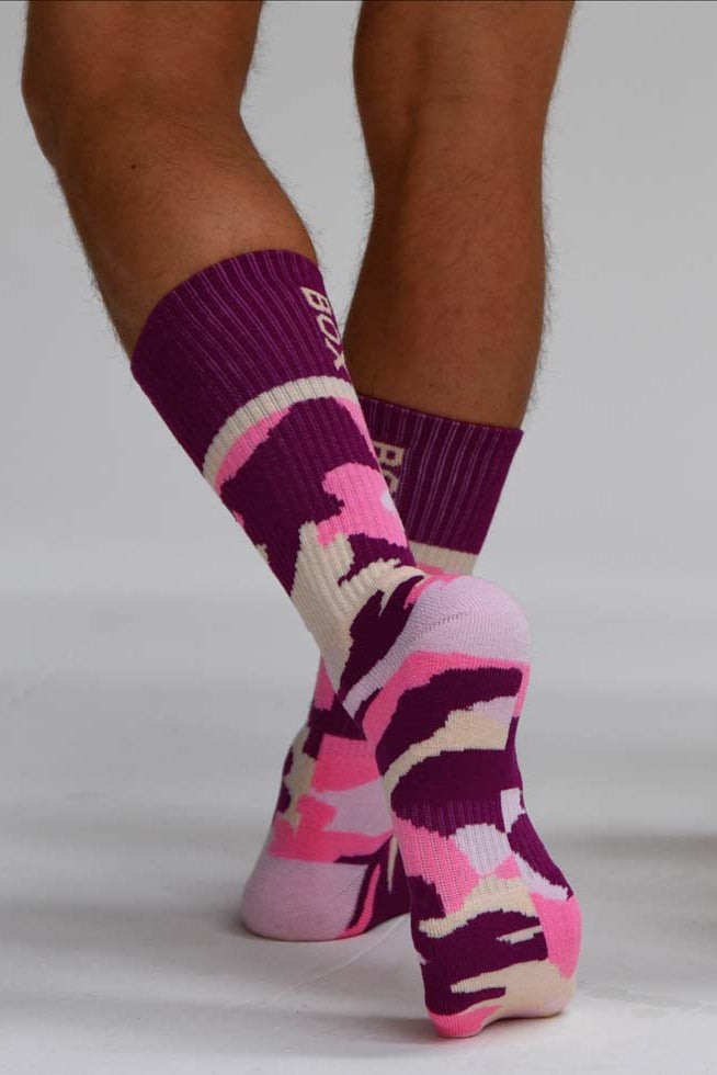 Box Sports Socks - Pink Camo - boxmenswear - {{variant_title}}